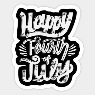 happy 4th of July independence day Sticker